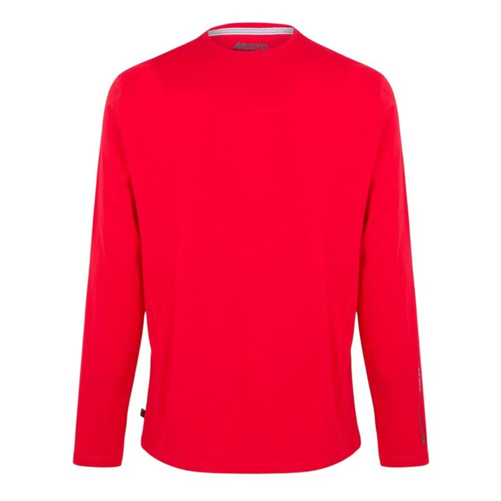 Musto Mens Sunblock Plain Long-Sleeved T-Shirt / Red